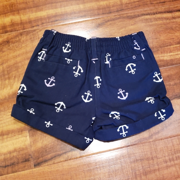 Janie and Jack NWT 3-6 months striped peplum top and canvas anchor shorts set - Picture 6 of 6